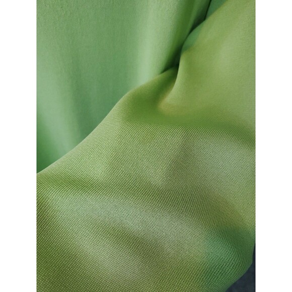 Exclusively Misook Sz M Green Black Knit Blazer Jacket W/ Pockets Open Front - Picture 6 of 13